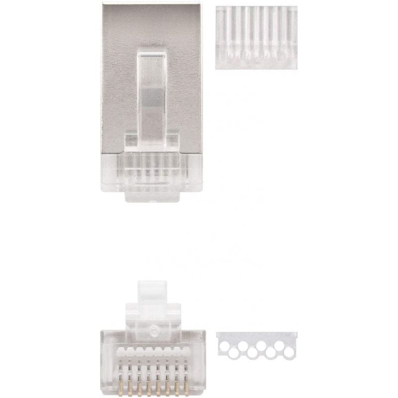 Conector RJ45 Nanocable 10.21.0203/ Cat.6/ 10 uds - Imagen 2