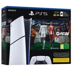 Consola Sony Playstation 5 - PS5 Slim Digital 825GB/ Incluye Mando Dual Sense y Juego EA Sports FC 26 711719021872  SONY-PS5 SLIM DIGITAL + FC26