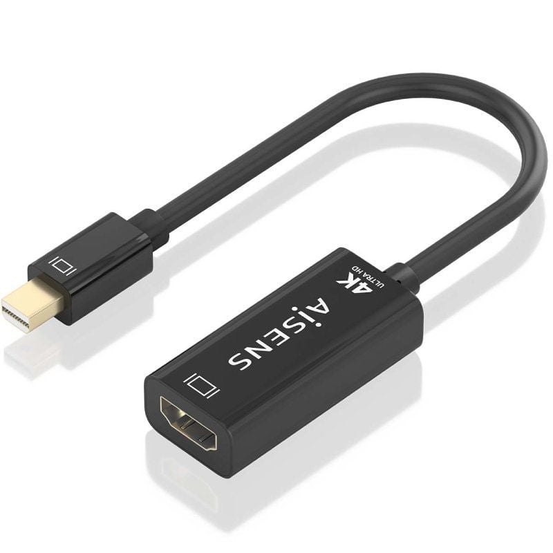 Conversor Aisens A125-0904/ Mini DisplayPort Macho - HDMI Hembra/ 15cm/ Negro - Imagen 2