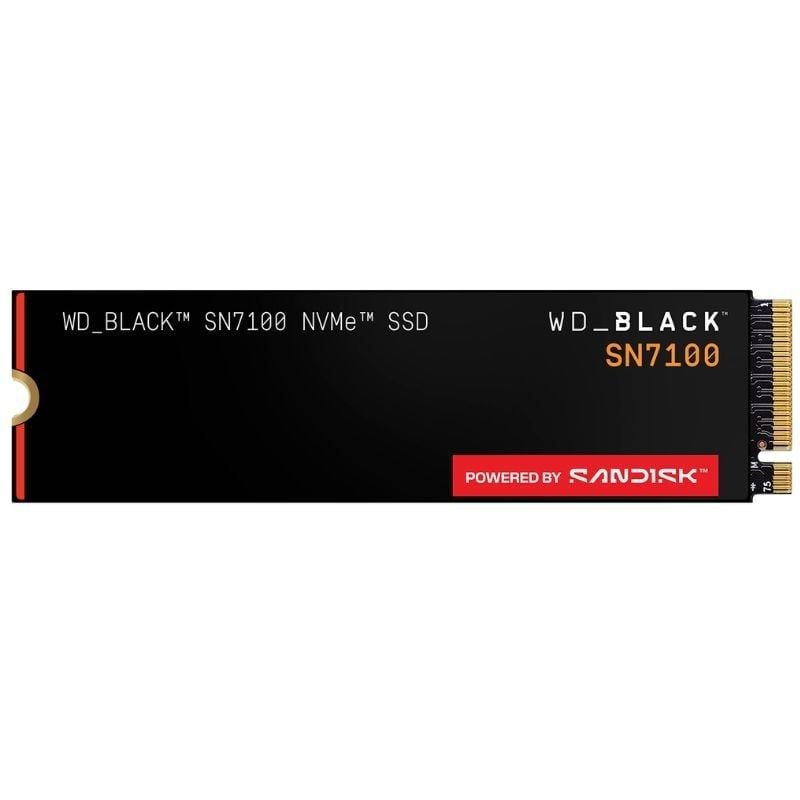 Disco SSD SanDisk WD Black SN7100 1TB/ M.2 2280 PCIe Gen4/ Full Capacity 718037893204 WDS100T4X0E WD-SSD WD BK SN7100 1TB