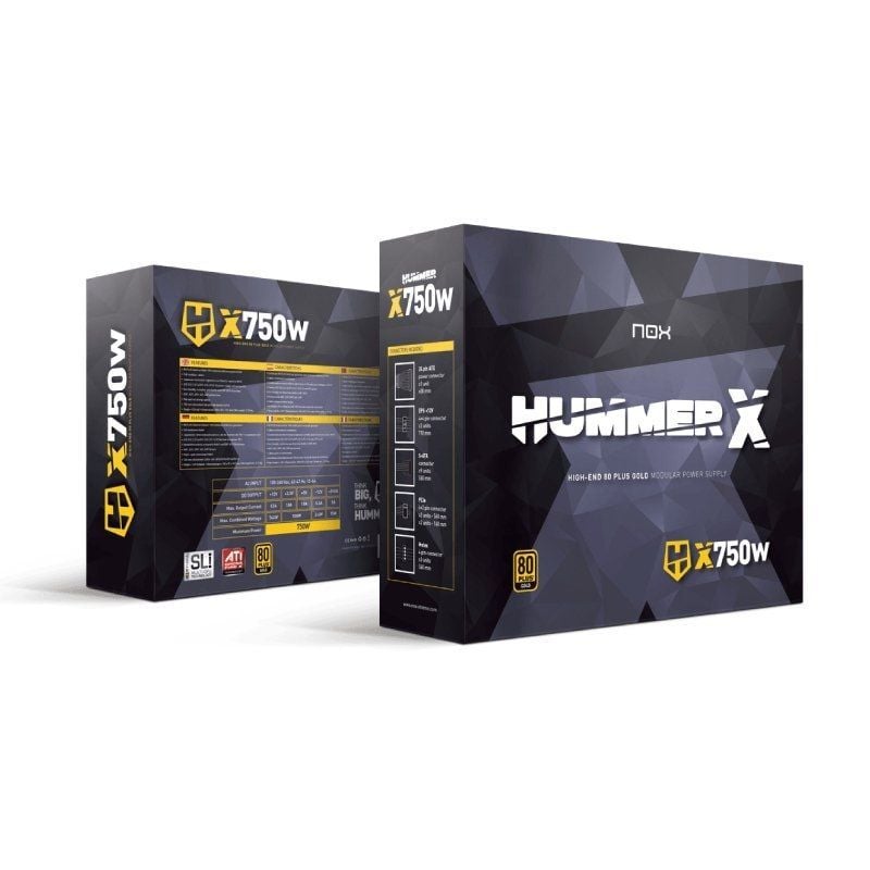 Fuente de Alimentación Nox Hummer X/ 750W/ Ventilador 12cm/ 80 Plus Gold - Imagen 5