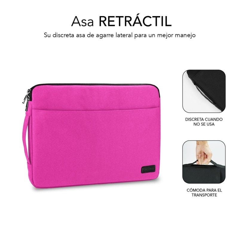 Funda Subblim Urban Laptop Sleeve para Portátiles hasta 15.6"/ Rosa - Imagen 3