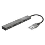 Hub USB 2.0 Trust Halyx/ 4xUSB/ Gris 8713439237863 23786 TRU-HUB USB HALYX