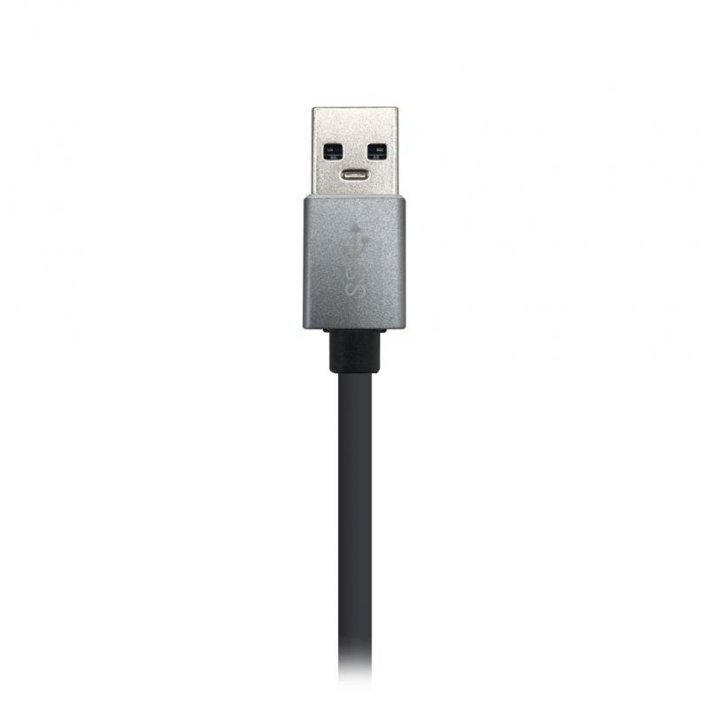 Hub USB 3.0 Aisens A106-0401/ 3xUSB/ 1xRJ45/ Gris - Imagen 4
