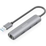 Hub USB Aisens ASUC-4P034-GR/ 3xUSB/ 1xRJ45/ Gris 8435739903964 ASUC-4P034-GR AIS-HUB ASUC-4P034-GR