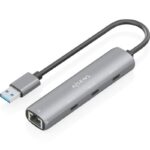 Hub USB Aisens ASUC-4P037-GR/ 3xUSB Tipo-C/ 1xRJ45/ Gris 8435739903995 ASUC-4P037-GR AIS-HUB ASUC-4P037-GR