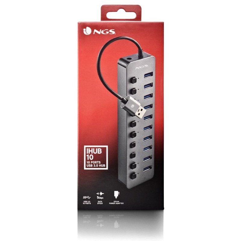 Hub USB NGS IHUB10/ 10xUSB 3.0 - Imagen 5