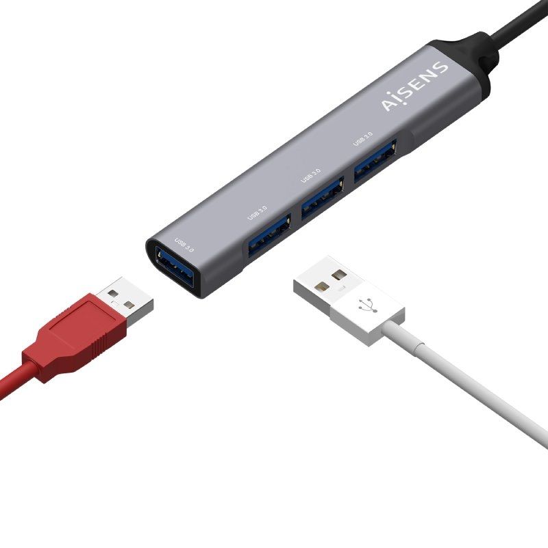 Hub USB Tipo-C Aisens A109-0541/ 4xUSB - Imagen 3