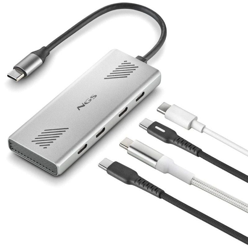 Hub USB Tipo-C NGS Wonder4-C/ 4xUSB Tipo-C - Imagen 3