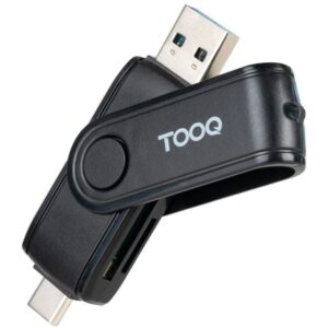 Lector de Tarjetas Externo TooQ TQR-3003B/ USB 2.0 y USB Tipo-C 8433281016286 TQR-3003B TOO-CR TQR-3003B