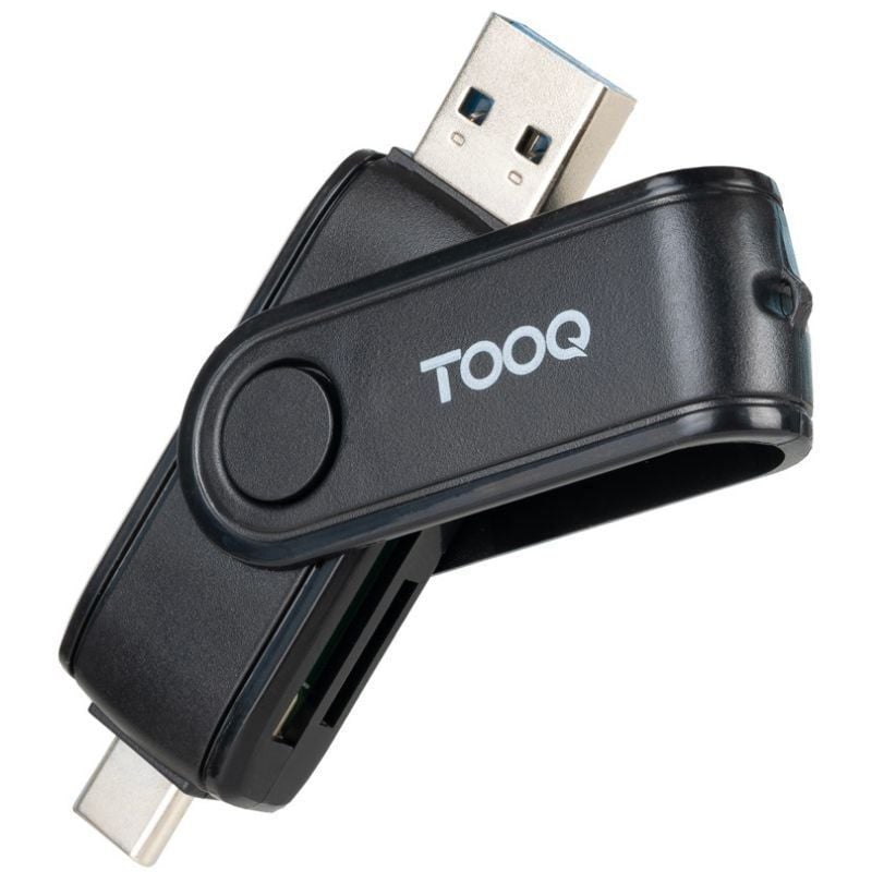 Lector de Tarjetas Externo TooQ TQR-3003B/ USB 2.0 y USB Tipo-C 8433281016286 TQR-3003B TOO-CR TQR-3003B