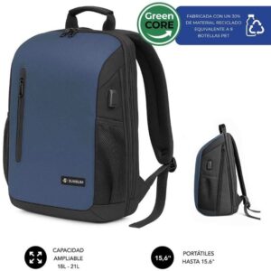 Mochila Subblim Xpand Air Padding Backpack para Portátiles hasta 15.6"/ Puerto USB/ Azul 8436586743703 SUBBP-5NXAP02 SUB-MOCHI BP-5NXAP02