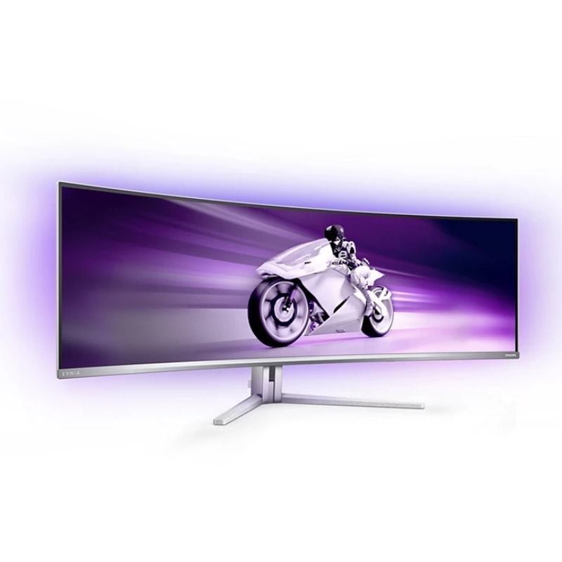Monitor Gaming Ultrapanorámico Curvo Philips Evnia 8000 49M2C8900L 49"/ Dual QHD/ 0.03ms/ 144Hz/ OLED/ Multimedia/ Blanco - Imagen 2