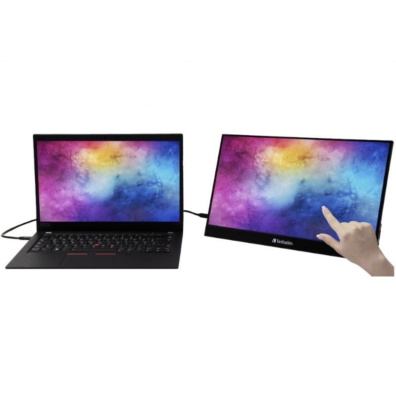 Monitor Portátil Táctil Verbatim PMT-17 17.3"/ Full HD/ Multimedia/ Negro - Imagen 2