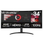 Monitor Profesional Ultrapanorámico Curvo LG 34WR50QK-B 34"/ WQHD/ Negro 8806096199527 34WR50QK-B LG-M 34WR50QK-B