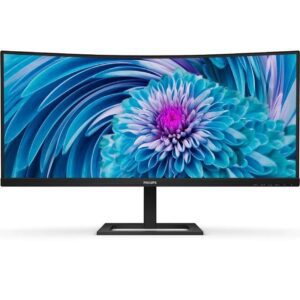 Monitor Profesional Ultrapanorámico Curvo Philips 346E2CUAE 34"/ WQHD/ Multimedia/ Regulable en altura/ Negro 8712581770662 346E2CUAE/00 PHIL-M 346E2CUAE