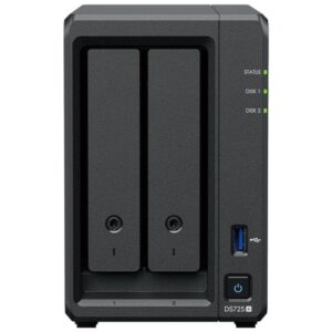 NAS Synology Diskstation DS725+/ 2 Bahías 3.5"- 2.5"/ 4GB DDR4/ Formato Torre 4711174726035 DS725+ SYN-NAS DS725 PLUS