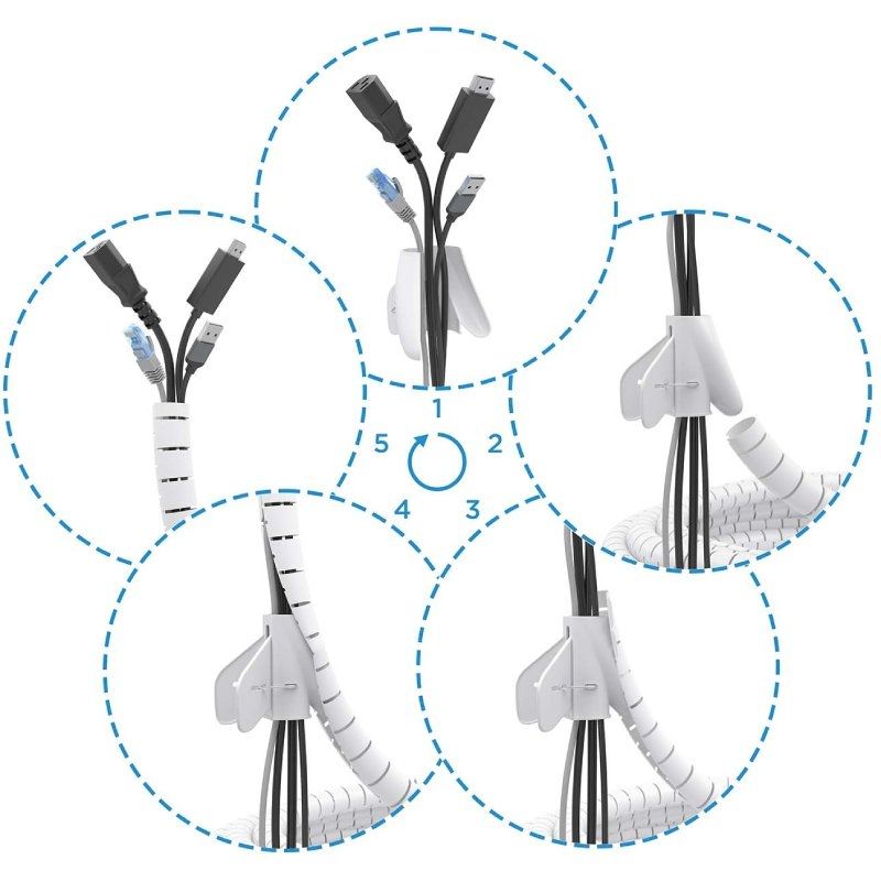 Organizador de Cables en Espiral Aisens A151-0917/ 1m - Imagen 3