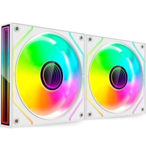 Pack 2 Ventiladores Mars Gaming MF-3DPROX2/ 12cm/ ARGB/ Blancos 8435693109884 MF3DPROX2W TAC-REF MF-3DPROX2 WH