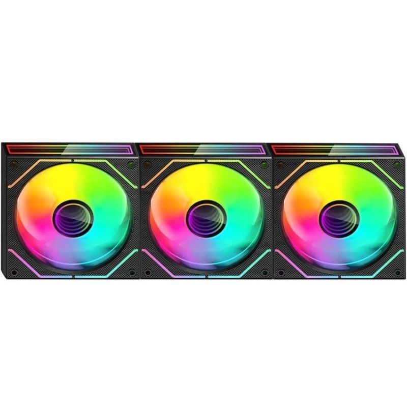 Pack 3 Ventiladores Mars Gaming MF-3DPROKIT/ 12cm + HUB + Mando a Distancia/ ARGB - Imagen 4