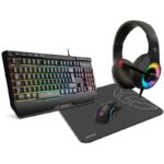 Pack Gaming Krom kenya/ Teclado RGB + Ratón Óptico + Alfombrilla + Auriculares 8436587973895 NXKROMKENYA KROM-PACK KENYA