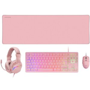 Pack Gaming Mars Gaming MCP-RGB3P/ Teclado RGB + Ratón Óptico + Alfombrilla XXL + Auriculares 8435693103387 MCPRGB3PES TAC-PACK MCP-RGB3 PK