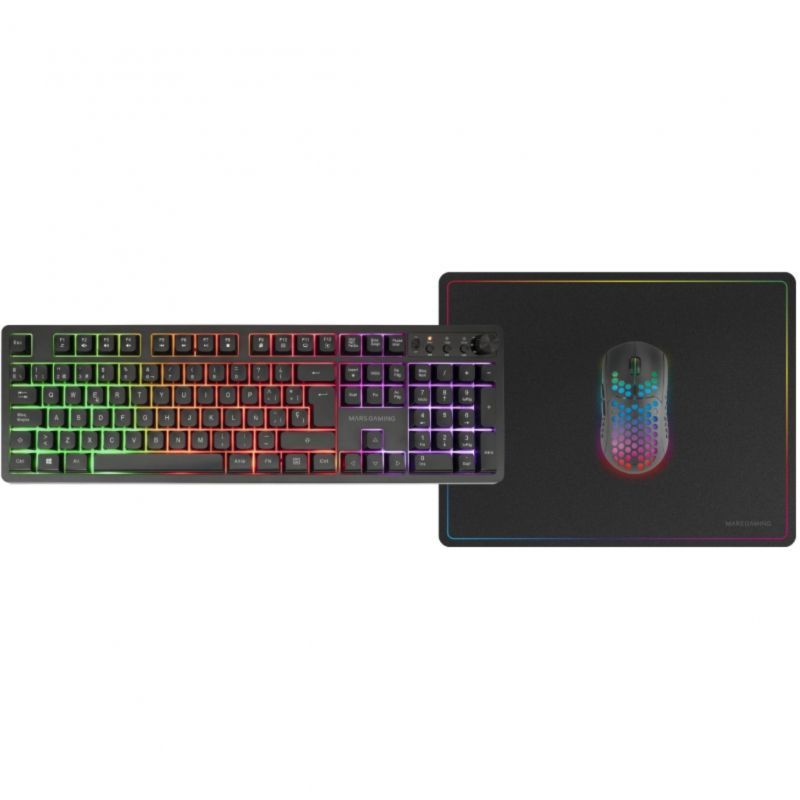 Pack Gaming Mars Gaming MCPWX/ Teclado Inalámbrico + Ratón Inalámbrico + Alfombrilla - Imagen 2