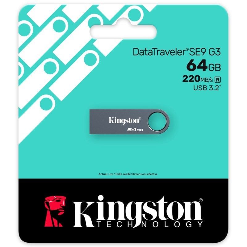 Pendrive 64GB Kingston DataTraveler SE9 G3 USB 3.2 - Imagen 2
