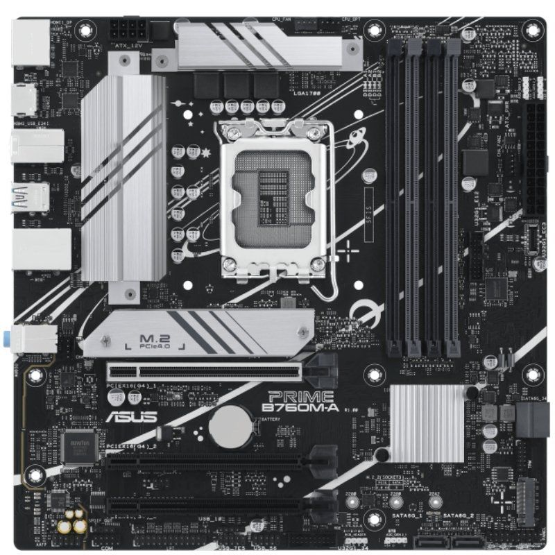 Placa Base Asus PRIME B760M-A-CSM Socket 1700/ DDR5/ PCIe 4.0/ Micro ATX - Imagen 2