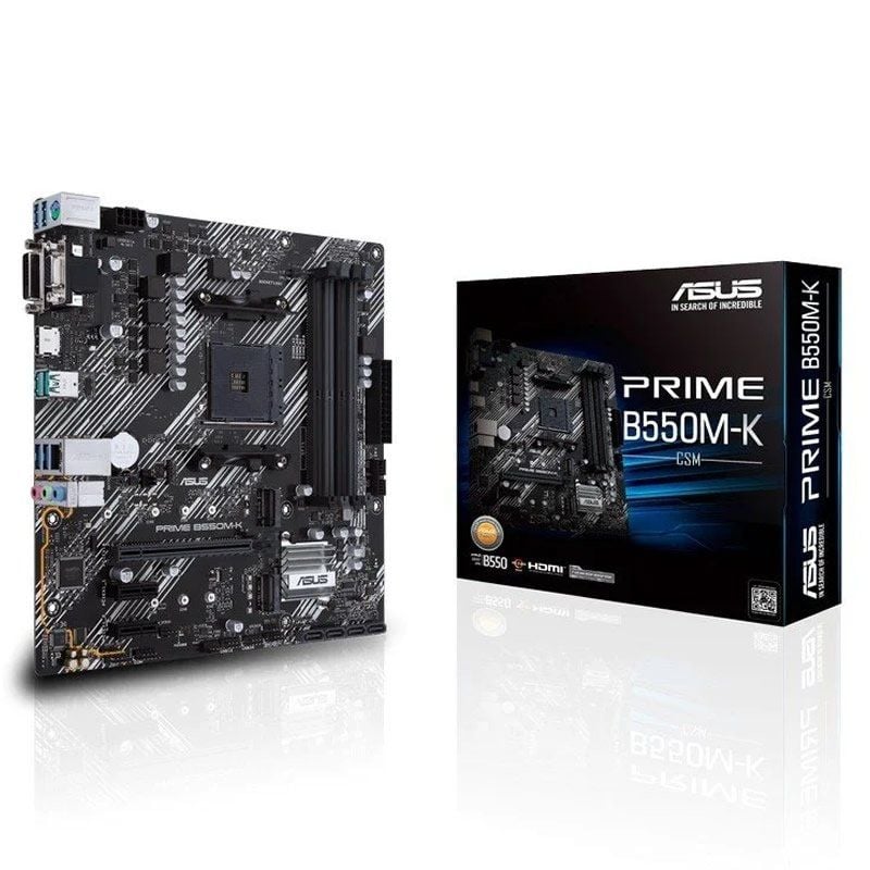 Placa Base Asus Prime B550M-K Socket AM4/ DDR4/ PCIe 4.0/ Micro ATX 4718017758284 90MB14V0-M0EAY0 ASU-PB PRIME B550M-K