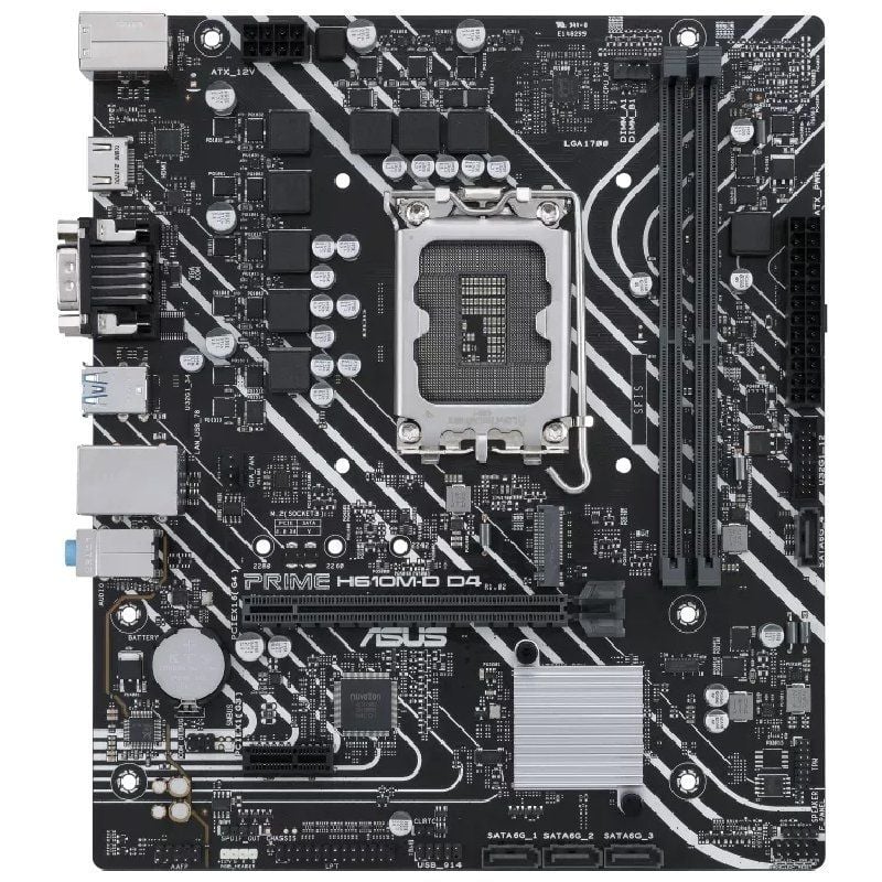 Placa Base Asus Prime H610M-D D4/ Socket 1700/ DDR4/ PCIe 4.0/ Micro ATX - Imagen 2