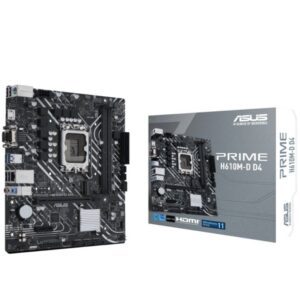 Placa Base Asus Prime H610M-D D4/ Socket 1700/ DDR4/ PCIe 4.0/ Micro ATX 4711081540489 90MB1A00-M0EAY0 ASU-PB PRIME H610M-D D4