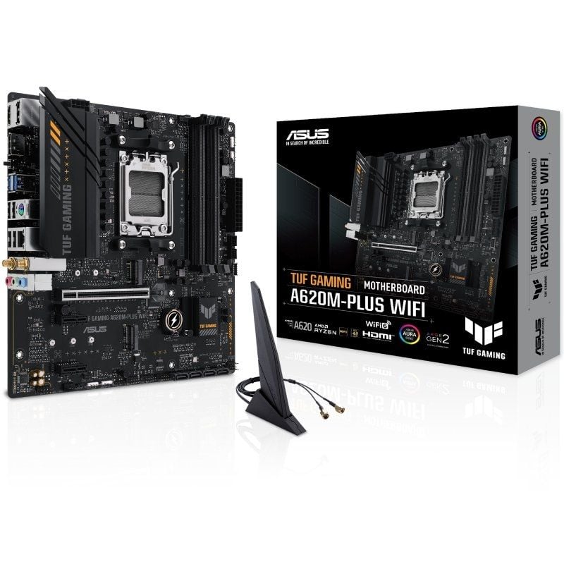 Placa Base Asus TUF GAMING A620M-PLUS WiFi Socket AM5/ DDR5/ PCIe 4.0/ Micro ATX 4711387164266 90MB1F00-M0EAY0 ASU-PB TUF GAM A620M-PLUS WI