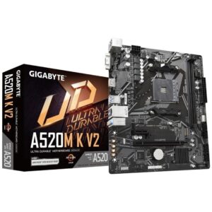 Placa Base Gigabyte A520M K V2 Socket AM4/ DDR4/ PCIe 3.0/ Micro ATX 4719331852771 9MA52MK2-00-11 GIG-PB A520M K V2 V2