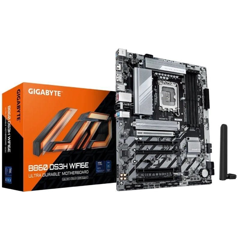 Placa Base Gigabyte B860 DS3H WIFI6E Socket 1851/ DDR5/ PCIe 5.0 4719331867515 9MB86D3H6-00-G10 GIG-PB B860 DS3H WIFI6E