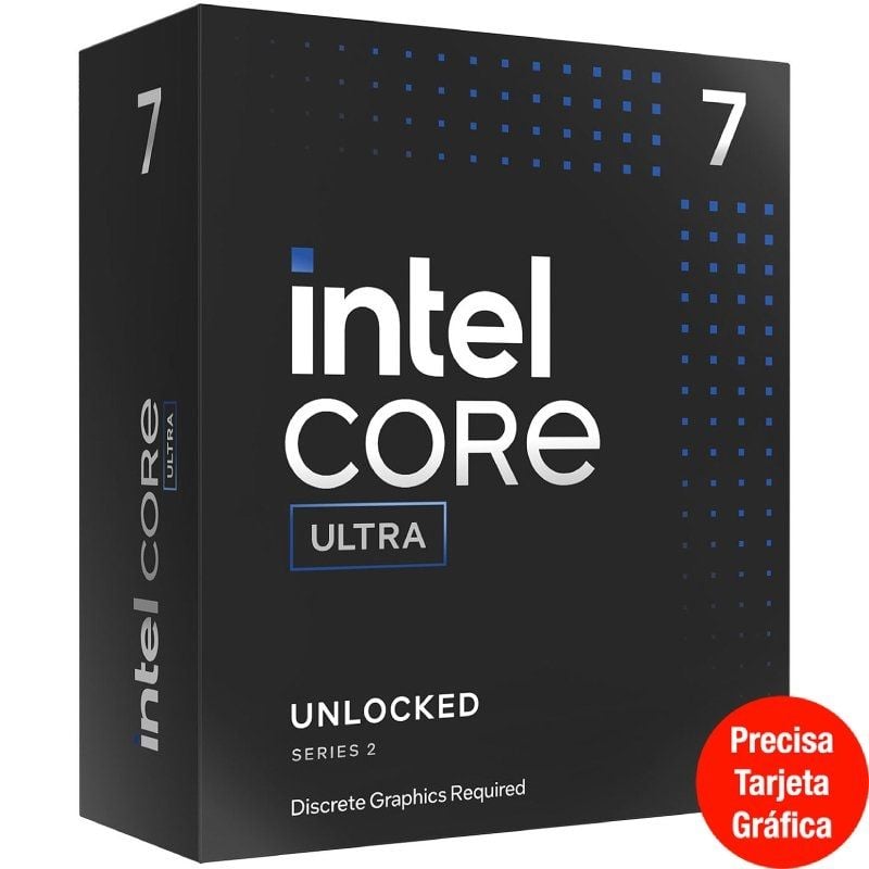 Procesador Intel Core Ultra 7-265F 2.4GHz Socket 1851 5032037282734 BX80768265F ITL-ULTRA 7 265F 2 4GHZ
