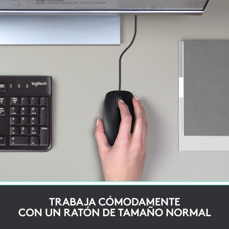 Ratón Logitech B100 OEM/ Hasta 800 DPI - Imagen 5