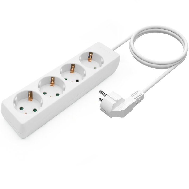 Regleta Aisens A154-0533/ 4 Tomas de Corriente/ Cable 1.4m/ Blanco - Imagen 2