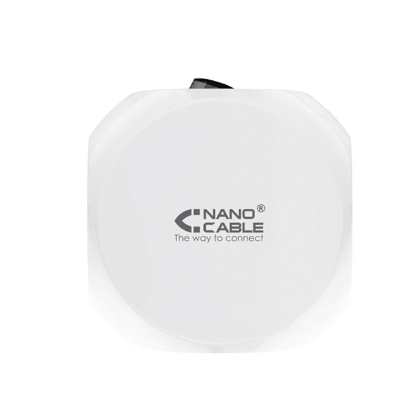 Regleta Nanocable 10.37.0001/ 3 Tomas de corriente/ 2 USB - 2 USB Tipo-C/ Cable 1.4m/ Blanca - Imagen 4