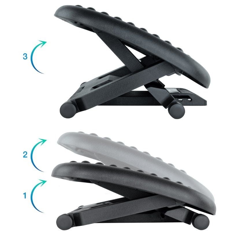 Reposapiés Ajustable/ Inclinable TooQ TQFR0603-B/ 460 x 340mm - Imagen 2