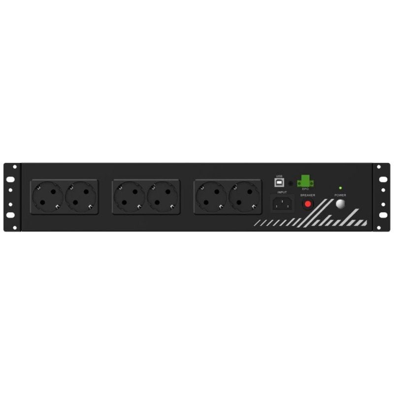 SAI Línea Interactiva Phasak Compact/ 800VA-480W/ 8 Salidas/ Formato Rack 2U - Imagen 2