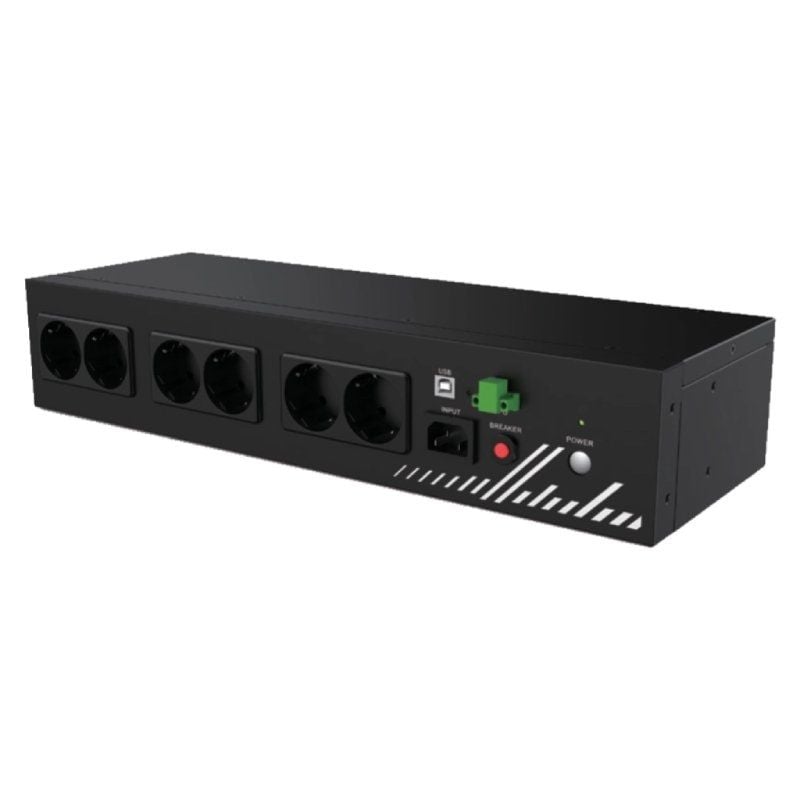 SAI Línea Interactiva Phasak Compact/ 800VA-480W/ 8 Salidas/ Formato Rack 2U 745604518888 PH 9202 PHK-SAI 800 VA COMPACT