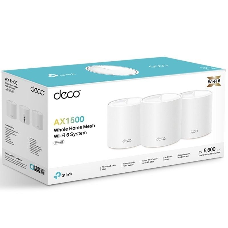 Sistema Mesh TP-Link Deco X10 1500Mbps/ 2.4GHz 5GHz/ Pack de 3 - Imagen 2