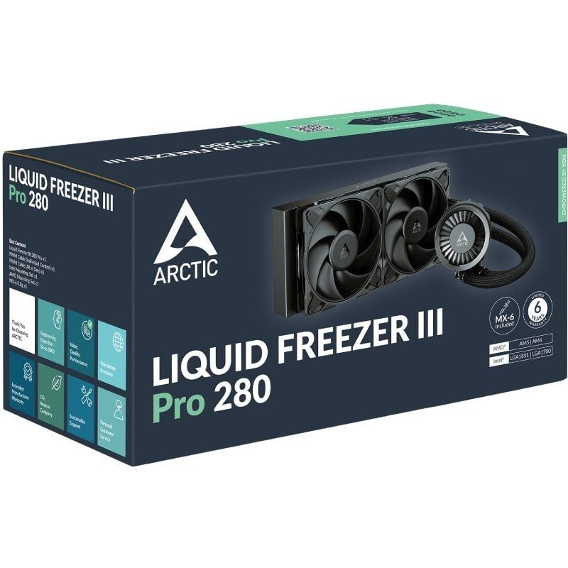Sistema de Refrigeración Líquida Arctic Liquid Freezer III Pro 280/ Negro - Imagen 5