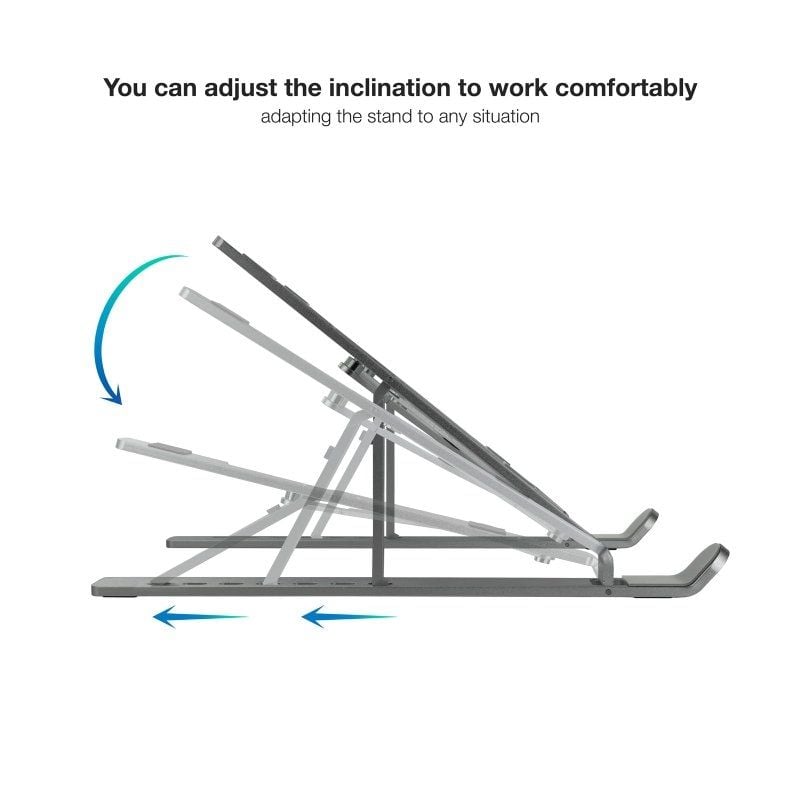 Soporte TooQ TQLRS0033-AL-G para Portátiles hasta 15" - Imagen 2