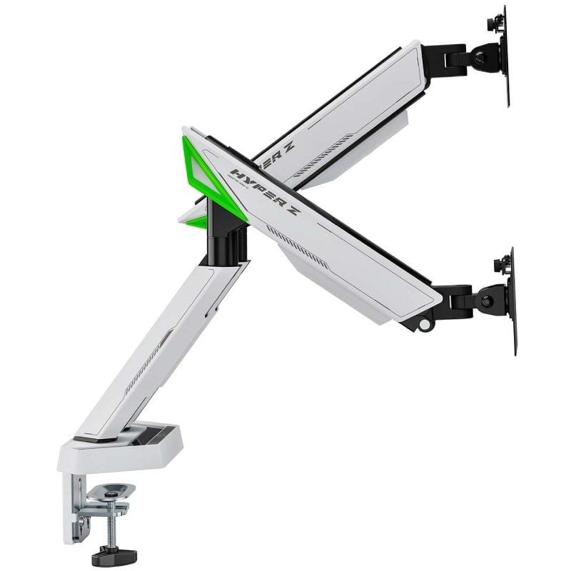 Soporte de Mesa Gaming con Contrapeso para 2 Monitores Aisens DT38TSR-345/ Giratorio/ Inclinable/ hasta 16kg - Imagen 2