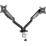 Soporte de Mesa para 2 Monitores TooQ DB5132TNR-B/ Giratorio/ Inclinable/ hasta 9kg 8433281013711 DB5132TNR-B TOO-SOPORTE DB5132TNR-B
