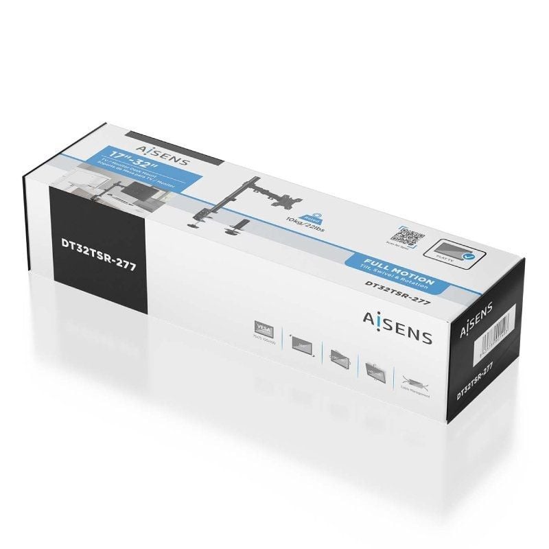 Soporte de Mesa para Monitor Aisens DT32TSR-277/ Giratorio/ Inclinable/ hasta 10kg - Imagen 5