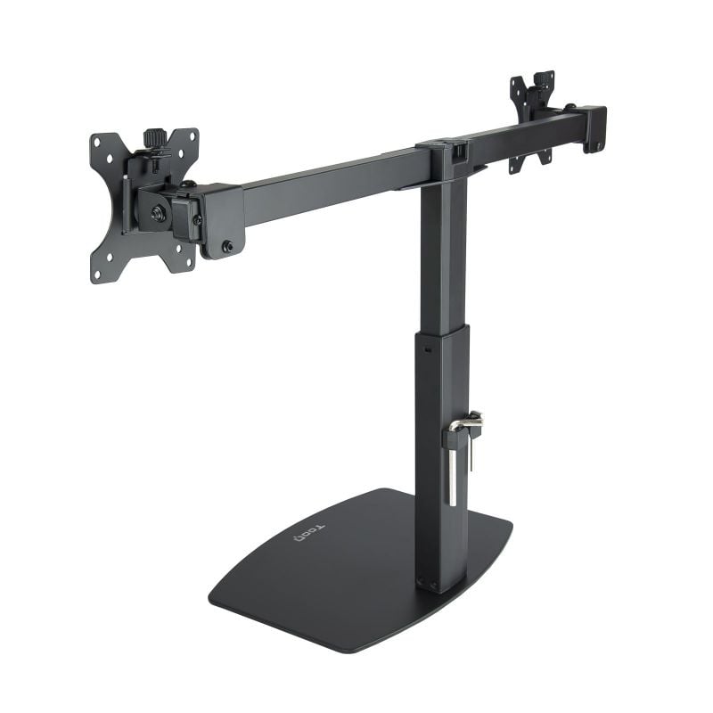 Soporte de Sobremesa para 2 Monitores TooQ DB1727TN-B/ Giratorio/ Inclinable/ hasta 6kg - Imagen 2