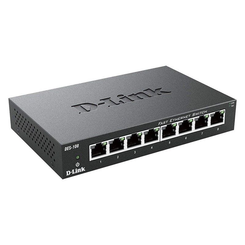 Switch D-Link DES-108 8 Puertos/ RJ-45 10/100 - Imagen 2